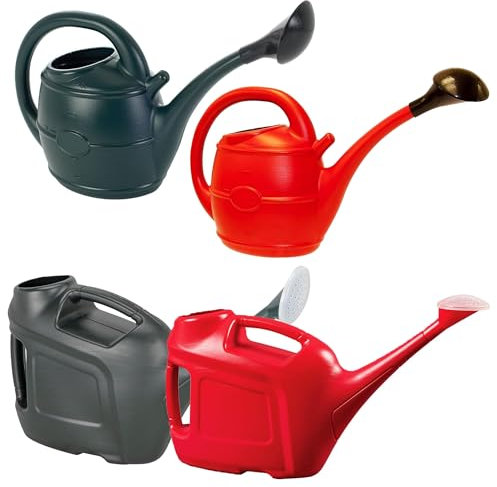 Sprinkler Heads Lightweight Watering Cans With Handles For Indoor & Outdoor Plants, Tubs, Pots & Hanging Baskets (Green, 6 Litre - With Sprinkler Head)