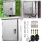 Schaltschrank, 304 Edelstahl Schaltschrank 30X40X18CM IP66 Verteilerkasten Außen Wasserdicht Wandmontiert Elektroverteiler Metall Anschlusskasten Eingebaute Isolierende Montageplatte (30 * 40 * 18cm)