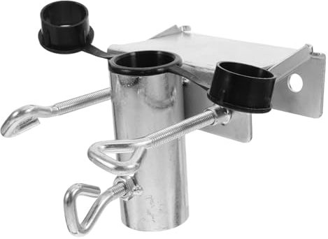 UKCOCO Soporte para sombrilla pie de sombrilla Playa Carro pabellón Paraguas Soporte de Sujeta Base de de Mesa Silla Abrazadera Planchar Silver