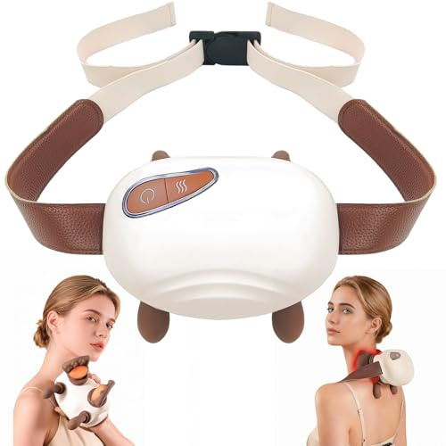Veniveta Neck and Shoulder Massager with Hands,Wireless Portable Deep Tissue Massage for Neck, 4D Bionic Real Touch Shiatsu Hand Massager, Rechargeable Cervical Electric Massager for Home Office