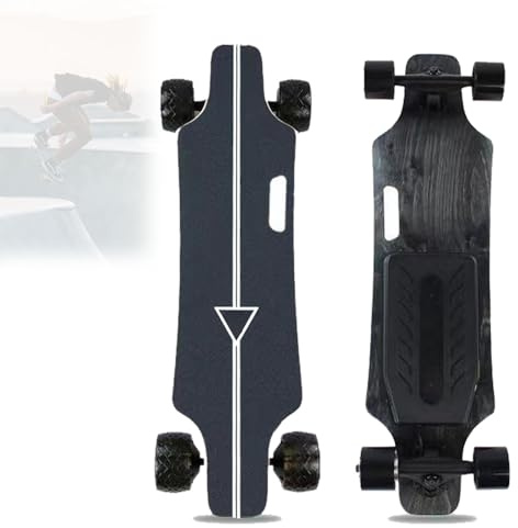 Pnpaea Patineta EléCtrica con Control Remoto, Patineta EléCtrica Longboard Completa De 4 Velocidades con Frenado Suave,para Adultos Y Adolescentes Principiantes 1-CitySprint(22km)