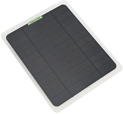 FAUOSWUK PET Vattentät Bärbar Laddningssats för Solbatterier 12V 20W Monokristallin USB-utgång för RV Bilbåt Lämplig för RV, Bilnödladdning