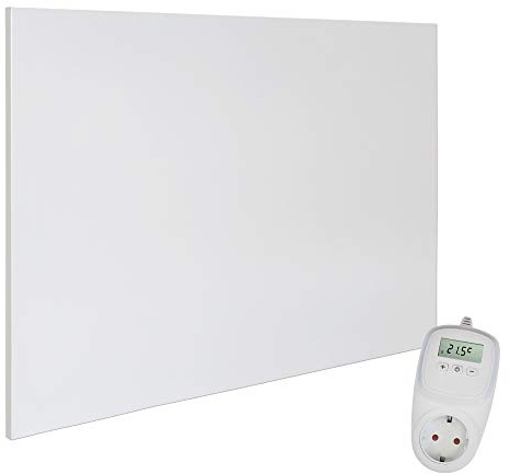 VIESTA® H1200 Infravärme – värmepanel 1200 W, 100×120 cm, Carbon Crystal, ramlös, vägg-/takmontering, IP20, TÜV/GS, överhettningsskydd, verkningsgrad 98%, 70–90 °C, inkl. TH10 plug-in-termostat