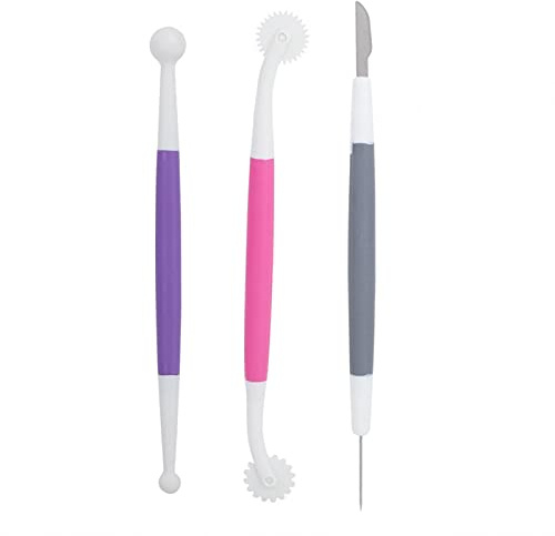 Outil de découpage de gâteau, outils de décoration découpant le découpeur pour le gâteau 3pcs de fondant Décorer Sculpting Outils de modélisation