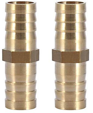 Attacco connettore tubo dritto parti di fissaggio altri elementi di fissaggio a 2 vie Attacco connettore dritto a due vie per collegamento tubi(14mm 2pcs)
