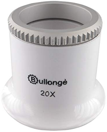 Uhrmacher-Kontroll-Lupe BULLONGÈ TB Pearl-White 20x - Uhrmacherlupe für Kontrillarbeiten