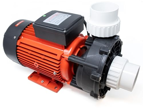 CANADIAN SPA CO. Massagepump Big Red 5PS WP500-II, 2-stegs poolpump, 2,5 till 2,5 tums anslutning, max. 1120 liter per minut, hydromassage