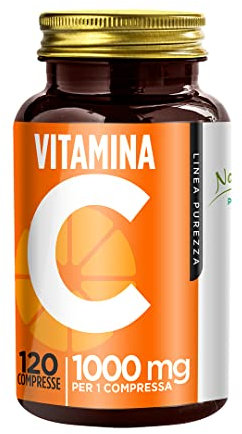 Vitamina C 1000 mg - 120 Compresse - 4 Mesi di Fornitura -1 Grammo di Vitamina C per 1 Compressa - Pura Alto Dosaggio - Acido Ascorbico per il Sistema Immunitario