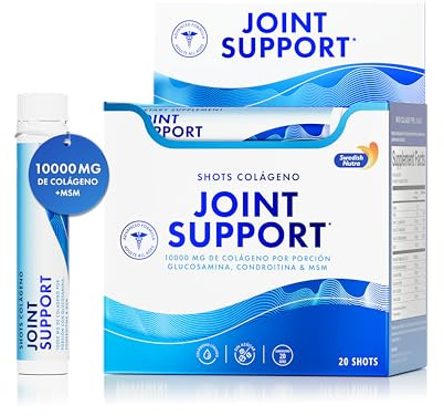 Joint Support Shots 25ml I Pure Hydrolyzed Collagen (Type I,II & III) I Healthy Joints & Ligaments I Higher Absorption than powder I 100% Natural Flavour - 20 shots per box