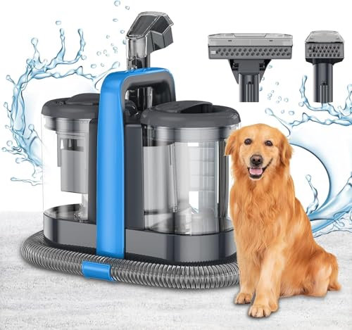 12Kpa 450W Polsterreiniger Gerät für Teppich Waschsauger für Polster & Auto Flecken Nasssauger Polsterreiniger Sofa Reinigungsgerät Polstersauger Couch Reiniger Gerät Teppichreiniger Wischsauger