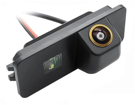 Kamera HD AHD1080P fordonsplatta parkering backup-kamera bakifrån kamera bil reservdelar kompatibla med Skoda för superb backkamerakit (AHD1080P-175Deg) (AHD1080P-175Deg) (AHD1080P-175 Deg)