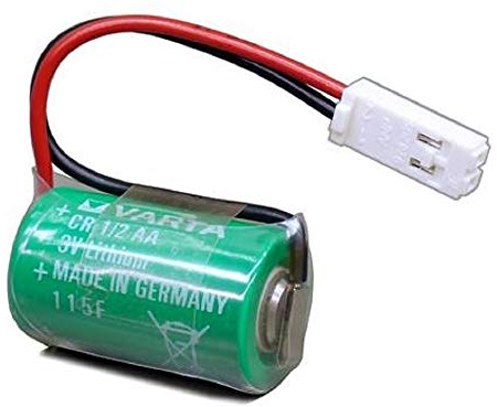 Lithium 3V Batterie CR1/2AA Mit AMP-BUCHSE-928205-2P Kompatibel Siemens 575332TA - 6 V Akkus Akku Volt Li 1200 mAh 10 Stück Pack 3 V li-socl2