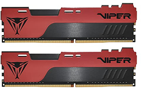 Patriot Memory Viper Elite II DDR4 16GB (2x8GB) 3200MHz Gaming Arbeitsspeicher KIT Schwarz/Rot