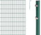 Alberts 653477 Doppelstabmattenzaun als 32 tlg. Zaun-Komplettset | verschiedene Längen und Höhen | grün | Höhe 180 cm | Länge 30 m
