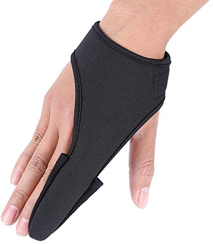 Yosoo Health Gear Guantes antideslizantes para pesca, cómodo protector de dedo índice individual con banda elástica para pesca al aire diseño unisex para mano izquierda y derecha