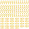 100 Stück Serviettenringe Gold, Elegante Metall Serviettenring Serviettenschnallen, Serviettenring Metall, Servietten Ringe für Hochzeit, Weihnachten, Familie Sammeln, Esstischdekoration