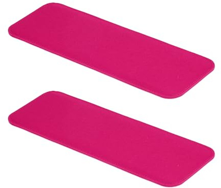 PATIKIL Fieltro Base Moldeador 14x5 Pulgadas, 2uds Bolsa Inferior Moldeador Almohadilla Monedero Forro Tablero Inserto Arco Esquina para Bolsos Mano Bolso Bandolera Bolso Mochila, Fucsia