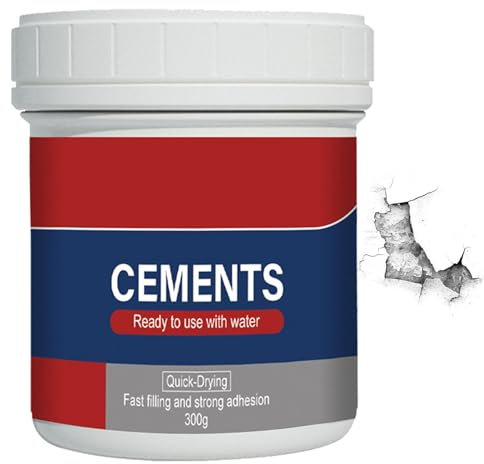 Genérico Parche de Cemento para Reparación de Hormigón - Sellador de Grietas de Hormigón Gris Resistente al Agua