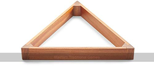 Peradon 15 Ball Wooden Snooker Triangle - Mahogany - for 2 inch Balls