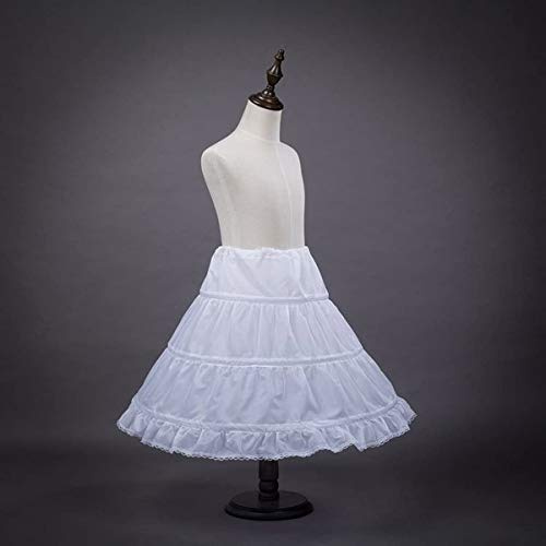 Jieddey Jupon sous Robe,3 PCS Cerceaux Crinoline Filles Crinoline Jupons pour Tutu Jupe Enfants sous-Jupe Robe de Mariée pour Demoiselle d'honneur Mariage 3-15 Ans