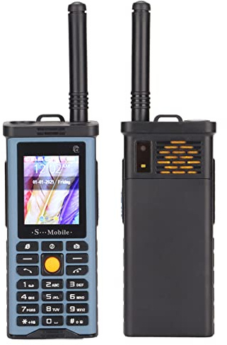 GSM 2G Olåst Basic Seniortelefon, Senior Mobiltelefon 4 SIM-kortplats, Stor Knapp Stor Volym Telefon Enkel Att Använda för äldre, med Avtagbar Antenn, Stöd MP3, Radio, Ficklampa(Ljusblå)