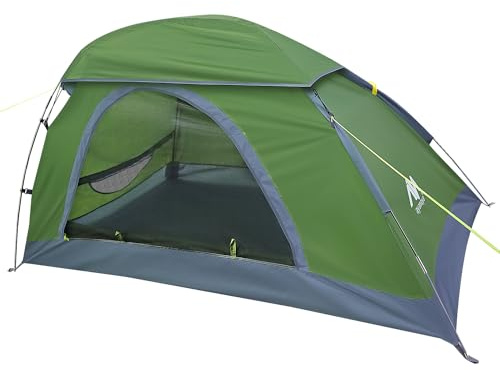 AYAMAYA 1 Person Tent for Backpacking - Lightweight Single Person Hiking Tent with Skylight & Waterproof Rainfly & Ground Vents, Easy Setup One Man Small Tent for Camping Backpacking Hiking