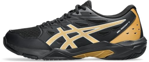 ASICS Men's Gel-Rocket 11 Indoor Sport Shoes, 10.5, Black/Piedmont Grey