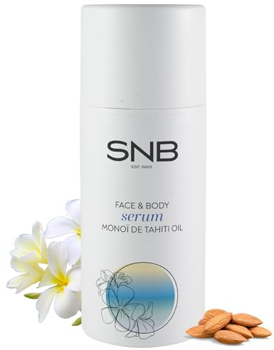 SNB Professional Revitalisierendes Serum für Gesicht, Hände und Körper 100ml mit Monoi de Tahiti, Allantoin, Mandelöl, Vitamin E, Hyaluronsäure | Hautpflege und Gesichtsserum | serum gesicht