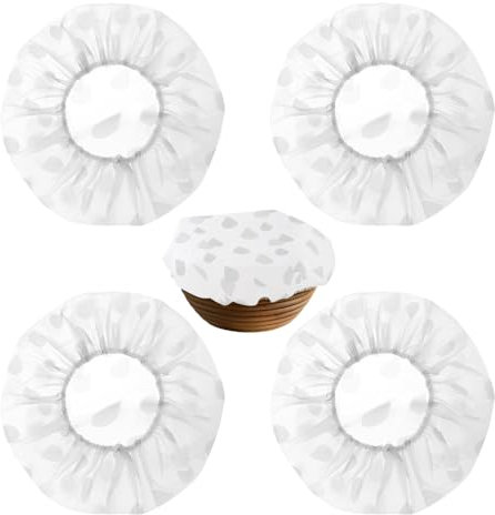 YZROHYI 4 Pièces Couvre Plat Elastique,Film Alimentaire Reutilisable,Charlottes Cuisine,Sac de Conservation,Couvercle de Protection Alimentaire,Couvre Bol Extensible,Couverture de Fermentation