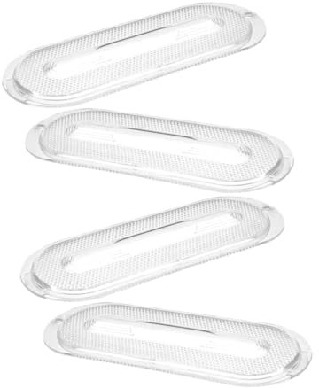 EXHUMKY 4pcs Range Hood Lamp Covering Plates Easy Install Light Covering Device for Kitchen Hood