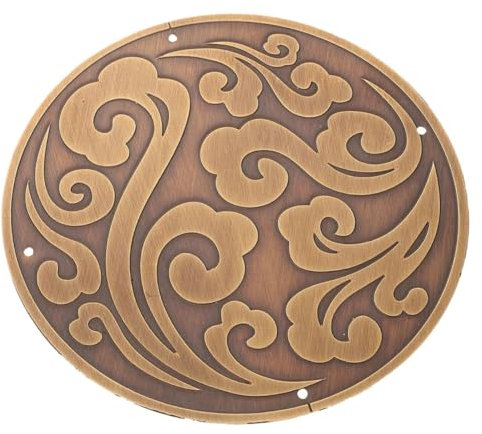 POPETPOP Decoración De Puertas De Armario con Aplique De Latón Vintage Adorno para Muebles Multiusos Aplique Decorativo Clásico para Puertas y Paredes Color Bronce Ancienne