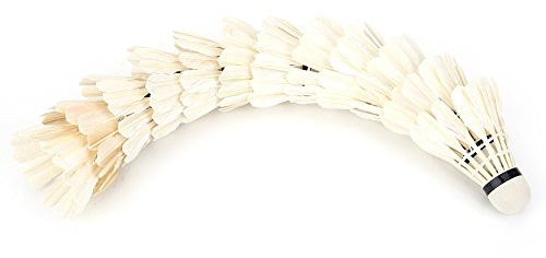 Bamjour Palla da Badminton, 12 Pezzi/Volani Palline da Badminton Volani Accessorio per Allenamento Sportivo all'aria Aperta
