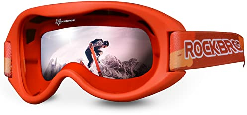 ROCKBROS Kinder Skibrille Snowboard Brille UV-Schutz Schneebrille Winddicht Ski Schutzbrille