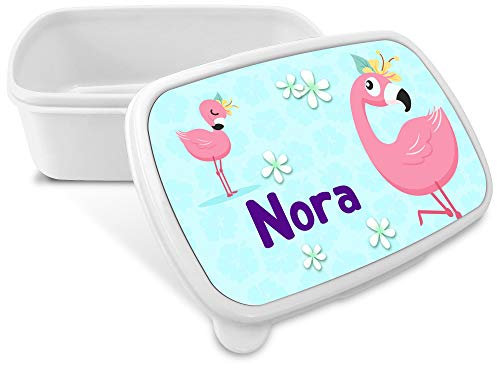 LolaPix Fiambrera Personalizada Infantil. Caja Merienda. Caja Almuerzo Infantil. Tuper Niño Colegio. Taper Niños Colegio Personalizado. Taper niña niño. COLOR A ELEGIR. Flamenco