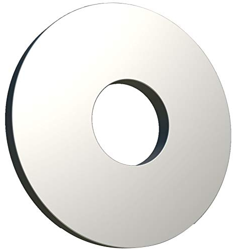 100 Pcs Rondelles Plates en Acier Allié Zingué Galvanisé Gros, (Tailles: M5) Rondelle Plate pour L'étanchéité des Vis, Bagues D'étanchéité, Accessoires de ISO 7093 DIN 9021 (5mm x 15mm)