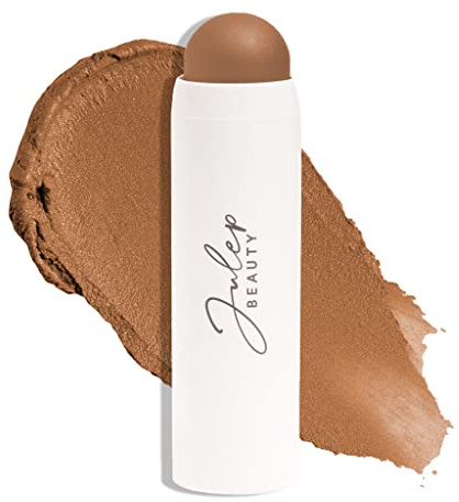 Julep Skip The Brush 2-in-1 Colour Stick for Cheeks and Lips (Neutral Bronze) Cream to Powder Blusher and Lip Balm - Cream Blush Enriched with Vitamin E for Hydrated, Healthy Skin & Lip Care