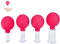 Facial Cupping Set, 4 Stück Gesichts-Massage, Skincare Tool, Schröpfgläser, Kunststoff-Physiotherapie-Schröpfen mit Silikonball,straffe Haut, Faltenminderung, Entgiftung, Anregung Lymphfluss