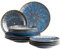 MÄSER 935074 Aquamarine, Aufregend lasiertes Teller Set für 4 Personen mit Speiseteller, Suppenteller und Dessertteller, 12-teiliges Tafelservice aus hochwertiger Keramik, Steinzeug, Blau