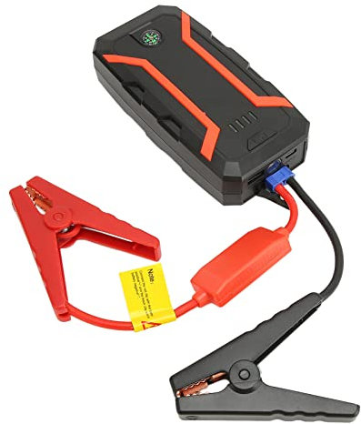 Démarreur de Voiture 1500 A, Démarreur de Saut de Voiture Courant Maximum 12 000 MAh 3 Modes D'éclairage LED, Démarreur de Voiture Portable étanche pour Camion avec Lumière LED Boussole