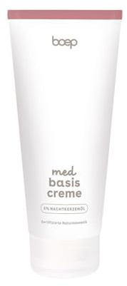 boep med Basiscreme | Basispflege für Problemhaut wie Neurodermitis oder Rosacea | Sehr trockene oder juckende Haut | Zertifizierte Naturkosmetik (200ml)
