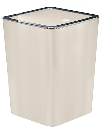 Secchio cosmetico Match, colore beige, materiale: AS, dimensioni: secchio da 5 litri