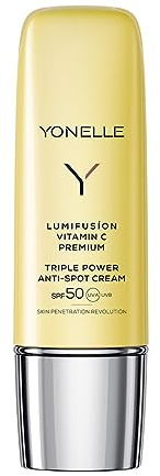 YONELLE Gesichtscreme Damen mit Vitamin C - Skincare mit Collagen und Hyaluron - Skin Care Face Care LSF 50 - Gesichtspflege Gegen Verfärbungen - Feuchtigkeitscreme Gesicht 50ml