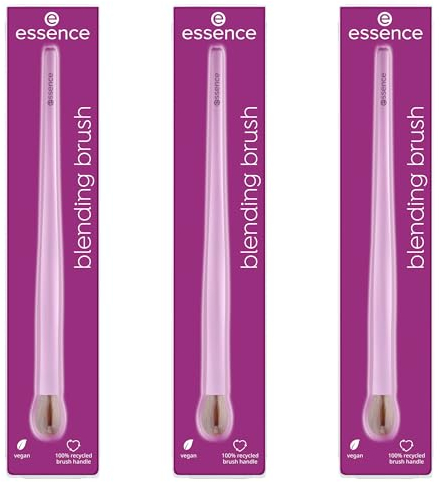 essence blending brush, Lidschattenpinsel, Nr. 01, Mehrfarbig, Nanopartikel frei, 3er Pack (3x1pcs)