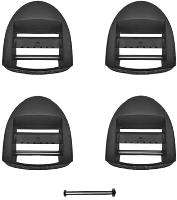 Deluxsa 1 inch Plastic Ladder Slider adjustable lock Buckles,Tri-glide Slide Clips,Replacement for Belt backpack strap, 4 Pcs 1 Inch, 4 Pcs 1 Inch