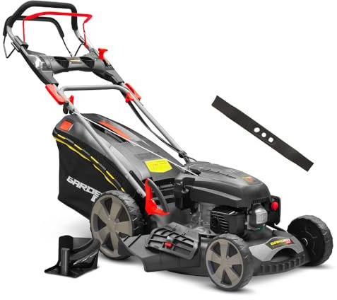 Tondeuse Thermique autotractée 170.1cc - 50.8cm livrée avec 2 Lames + Mulching et éjection latérale - Gardeo Pro