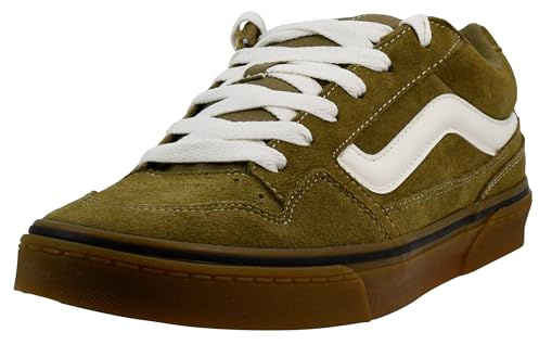 Vans Mens's Caldrone Sneaker, Suede Gum Olive, 7.5 UK