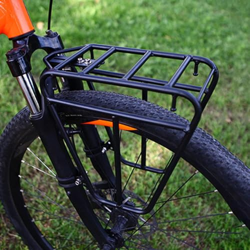 Portaequipajes Delantero para Bicicleta, Portaequipajes De Aleación para Bicicletas, Portaequipajes Delantero para Bicicleta De Montaña, Parrilla Bicicleta, Portaequipajes para Carga De Bicicletas