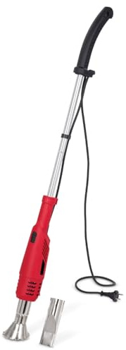 QYOEGSQ Désherbeur Thermique électrique, désherbeur à air Chaud 2000 W, désherbeur portatif à Flamme avec câble de 1,8 m et 2 Buses, Outil de désherbage for Jardin, terrasse, allée(Red)