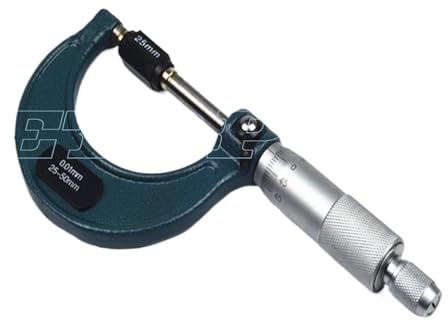 Micrómetro, Micrómetro Exterior De 0-25 Mm, 25-50, 50-75 Y 75-100, Calibre Métrico, Calibrador Vernier, Herramientas Medición Espesor 0-100