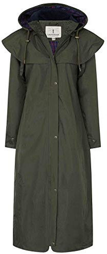 LightHouse Outback Women's Full-Length Waterproof Raincoat - Lightweight, Durable, Stylish - Perfect for Outdoor Adventures - Fern - 18